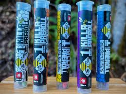 Photograph of product: KILLA BEEZ | PRE-ROLL 2-PACK | GRAPEHEAD