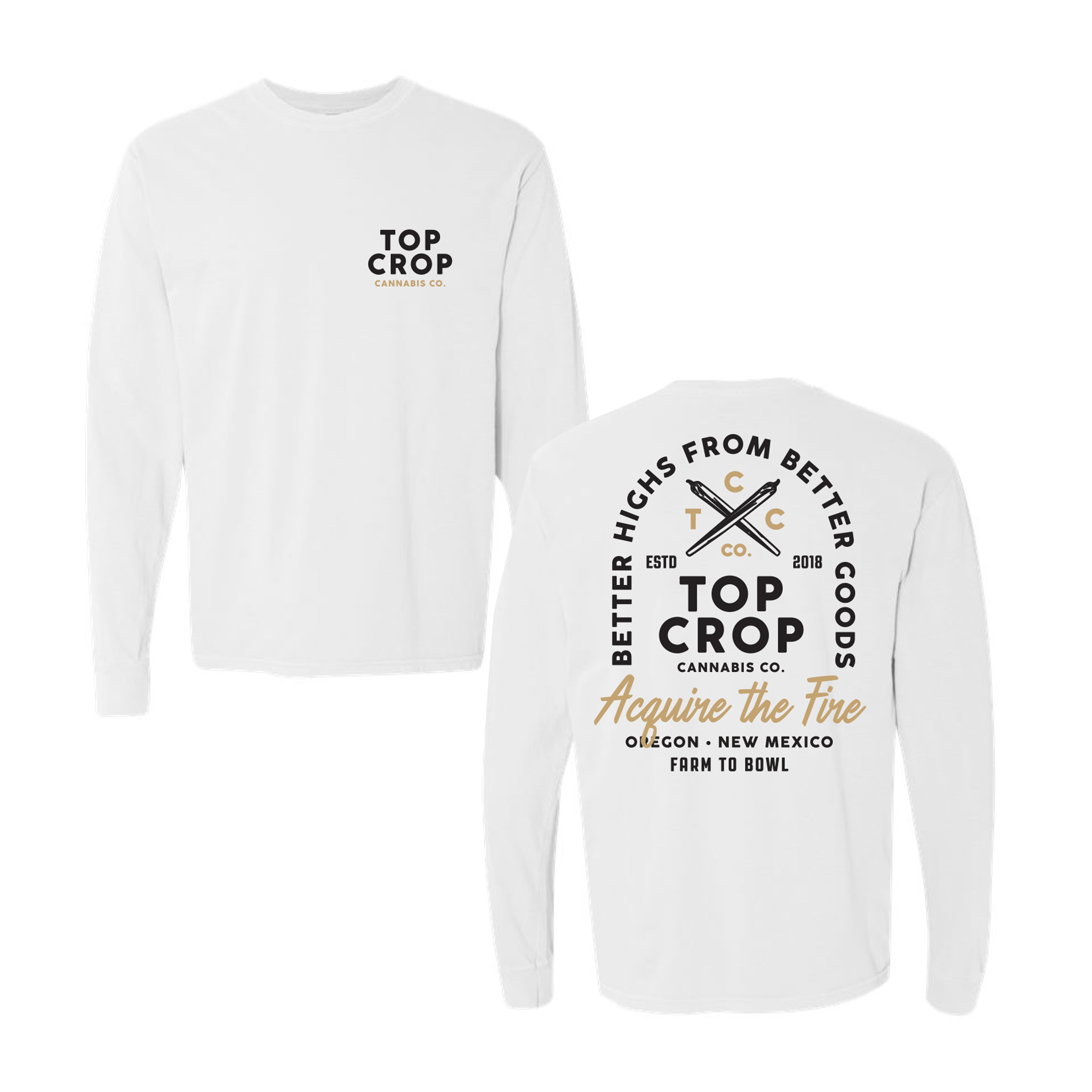 Photograph of product: Long Sleeve - White XL