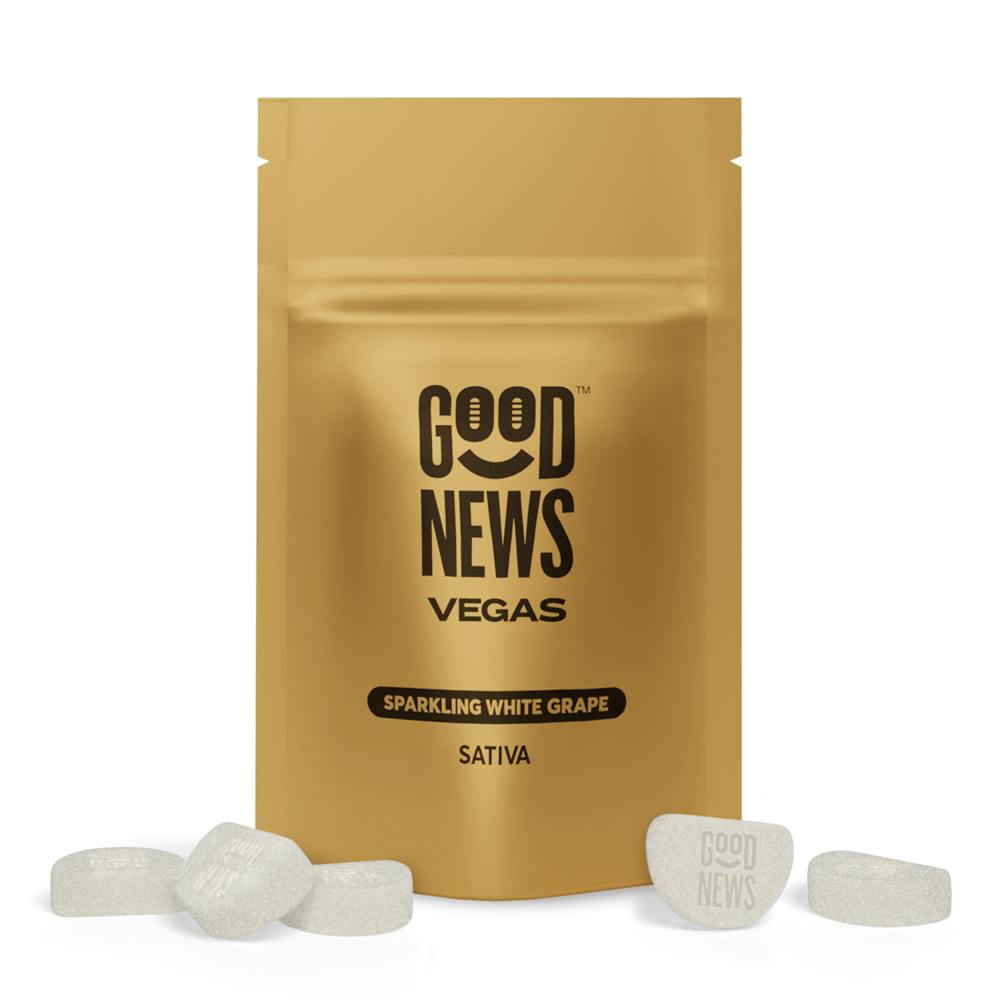 Photograph of product: Vegas Sparkling White Grape Gummies