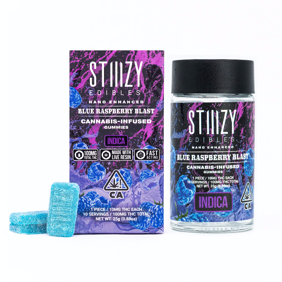 Photograph of product: Stiiizy Gummies Oui'd Blue Raspberry Blast 100mg
