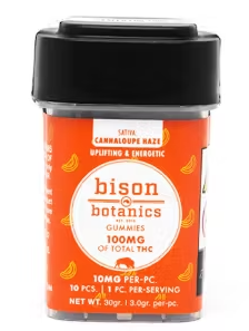Photograph of product: Bison Bot - Gummies - Cannalope Haze (S) - 100mg