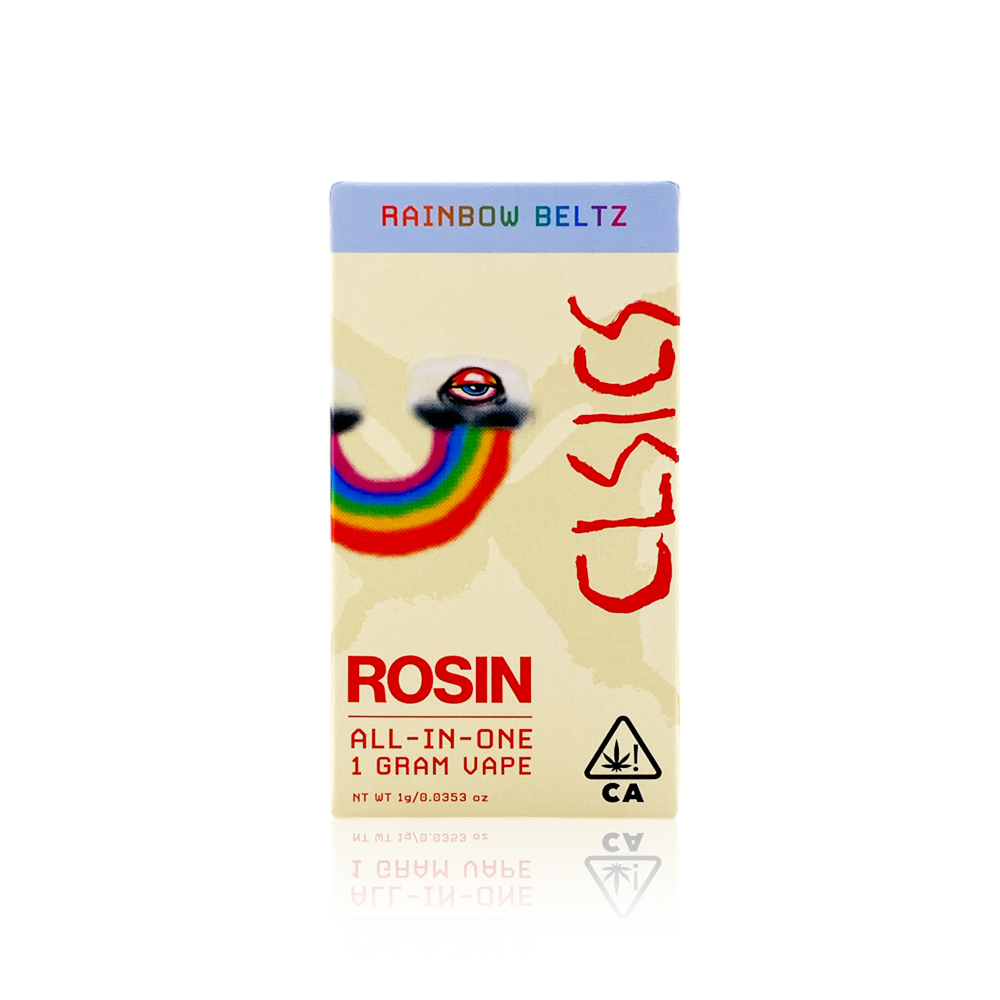 Photograph of product: CLSICS - All In One - Rainbow Beltz - Live Rosin - 1G