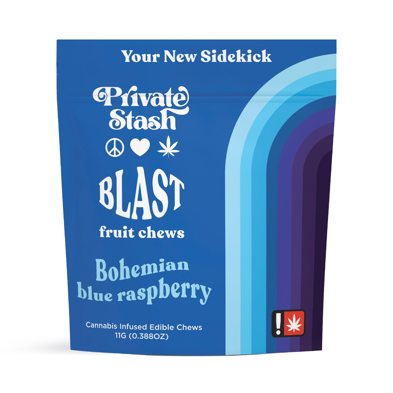 Photograph of product: Bohemian Blue Raspberry Fruit Chew Blast | 100mg