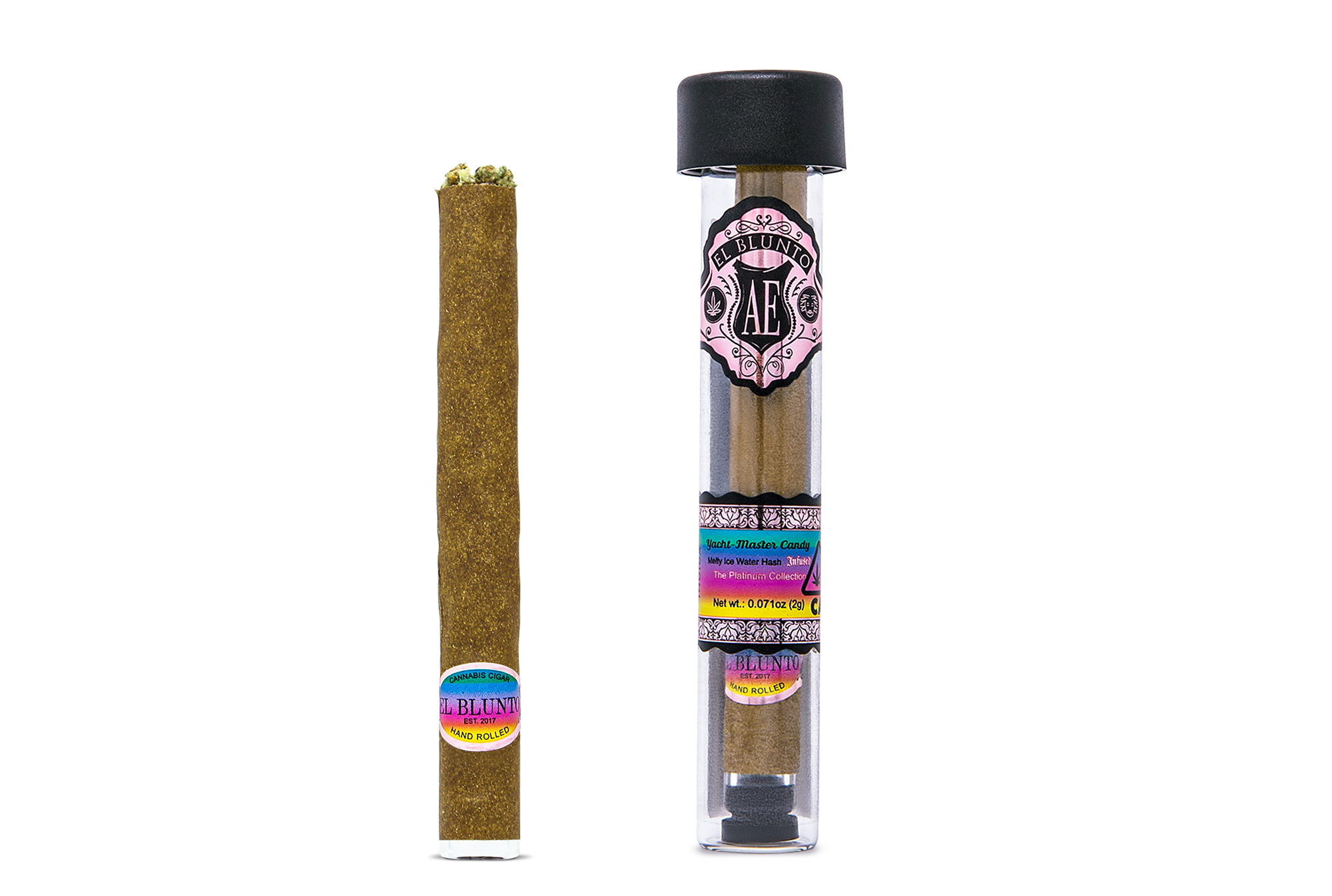 Photograph of product: 0.85g Blunt | El Bluntito | Yacht-Master Candy au chocolat Infused | (Guest Cultivar)