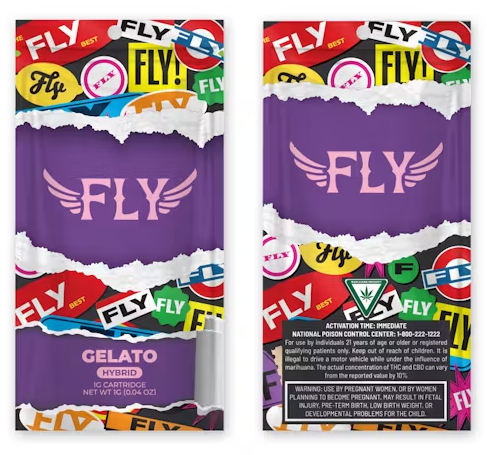 Photograph of product: FLY - Gelato - Vape Cart