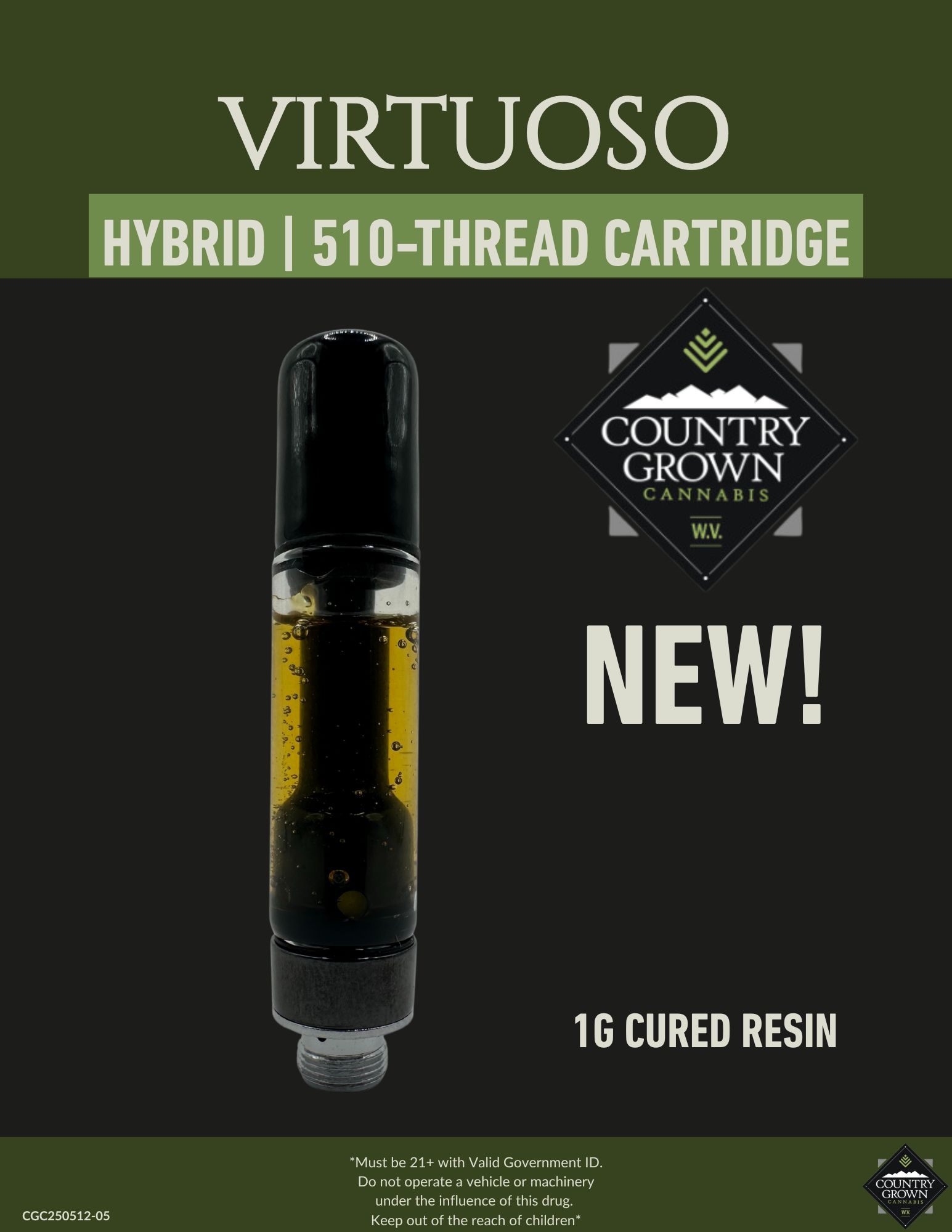 Photograph of product: Virtuoso Cured Resin Vape