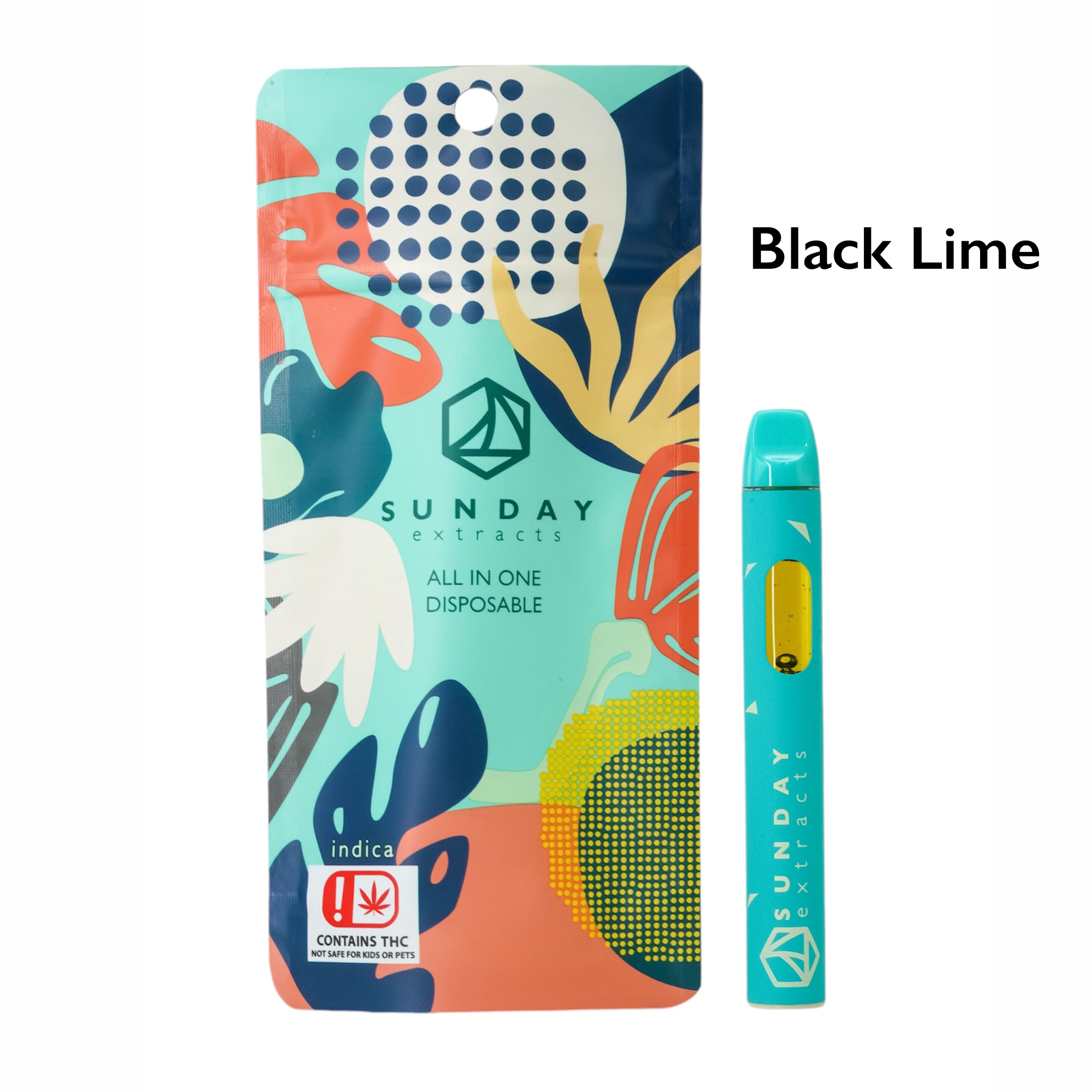 Photograph of product: Black Lime - Sunday Disposable