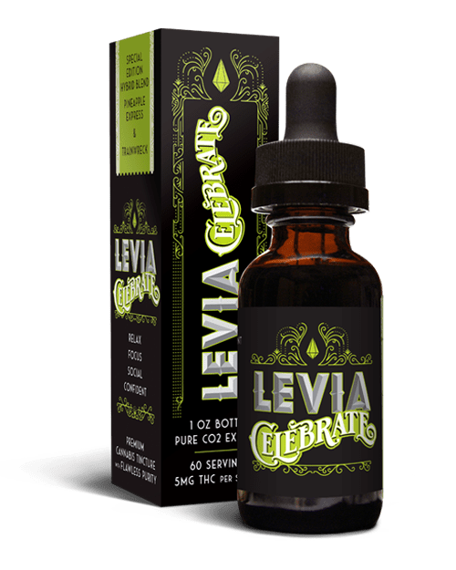 Photograph of product: Levia Celebrate Hybrid Drink Drops 300mg