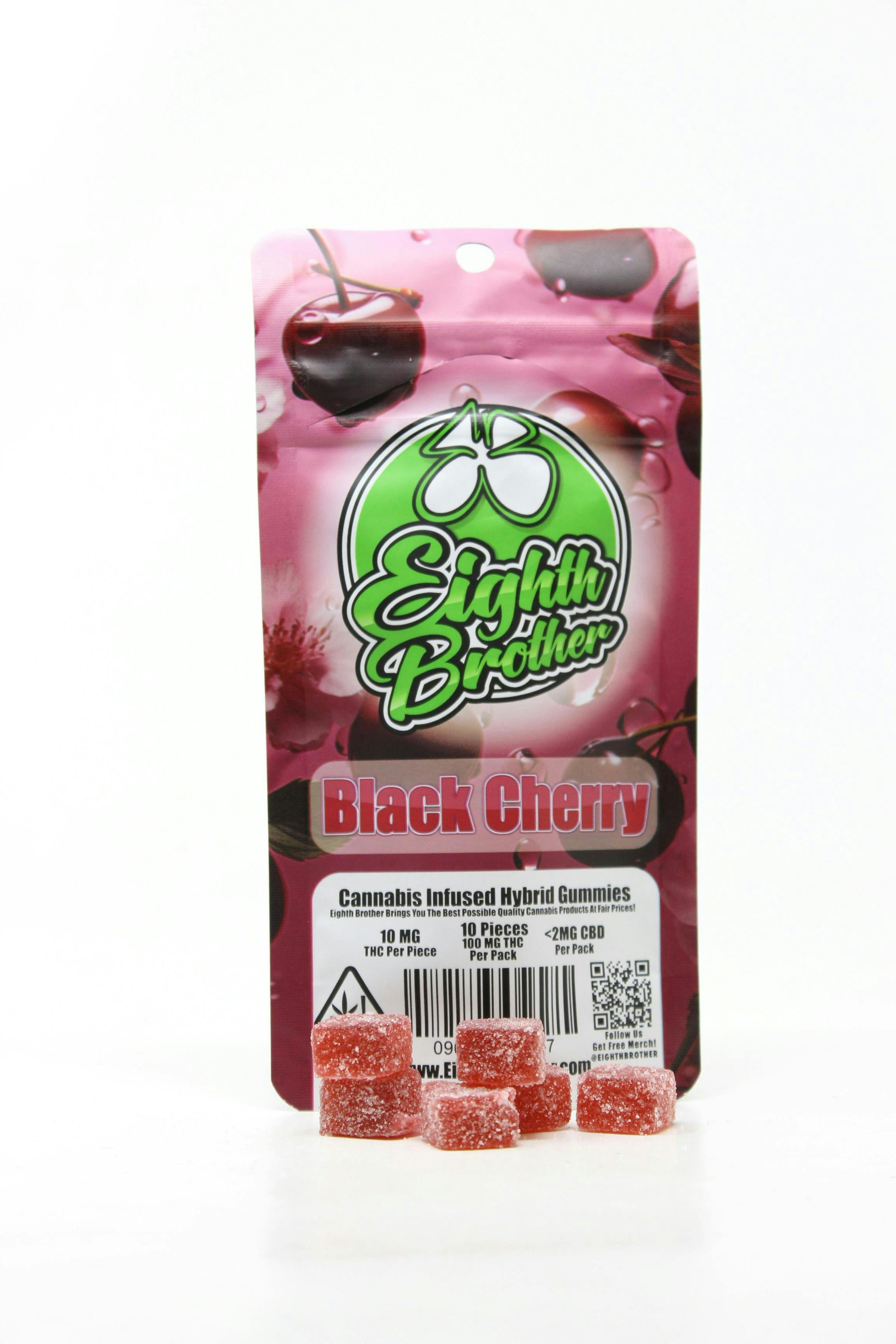 Photograph of product: EIGHTH BROTHER | BLACK CHERRY | 10MG GUMMIES | 10PK