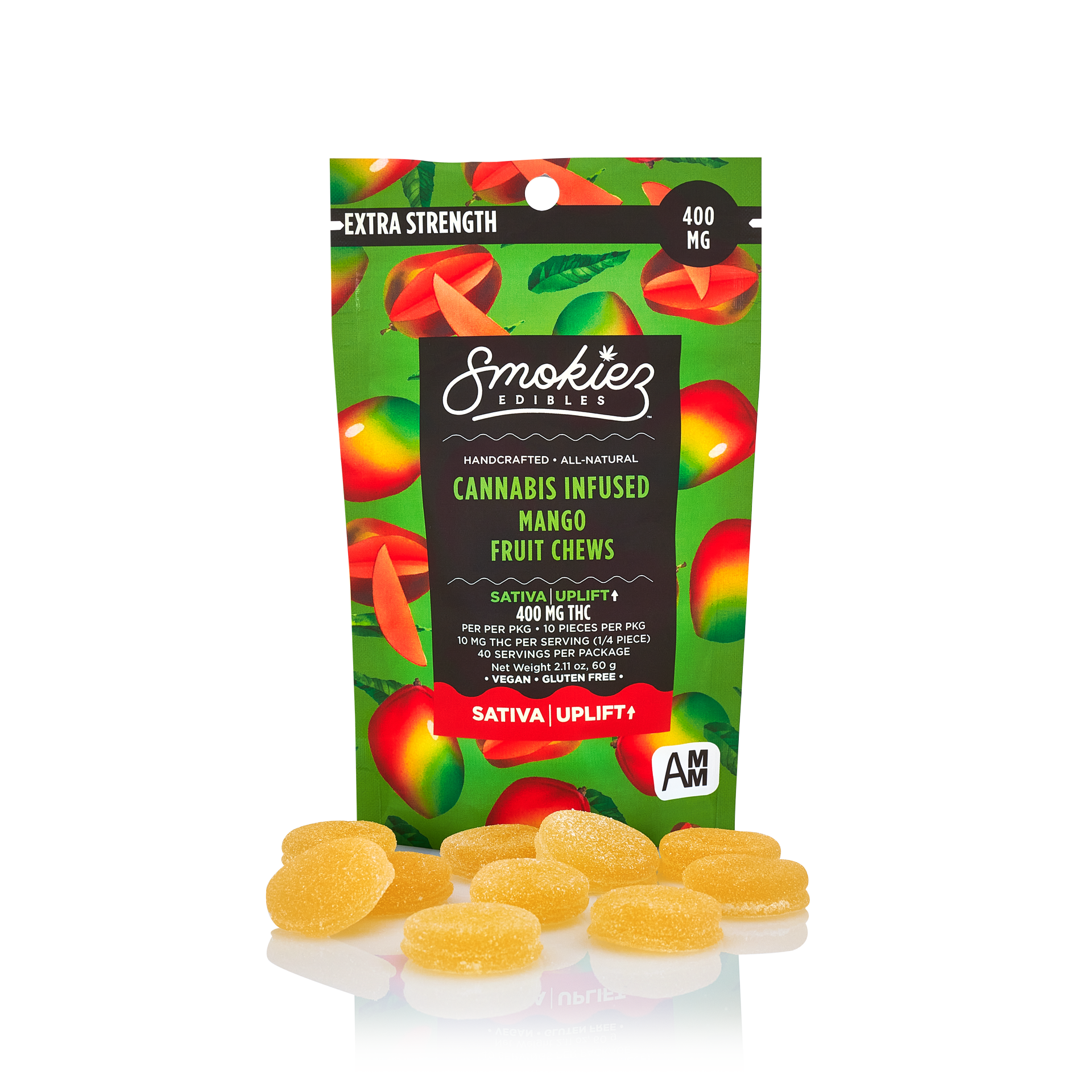Photograph of product: Mango Sweet Oui'd Gummies - 400mg by Smokiez
