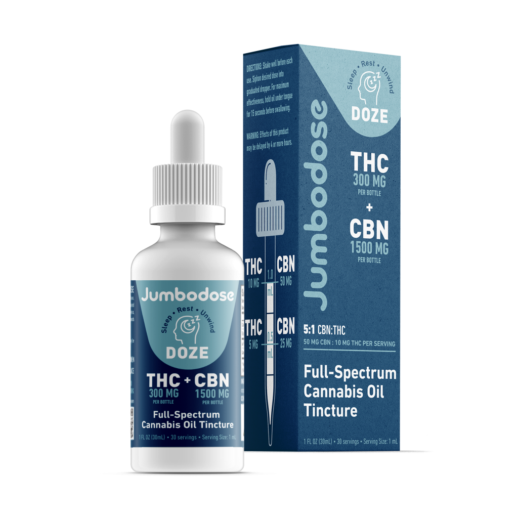 Photograph of product: Jumbodose - DOZE Full-Spectrum Tincture 5:1 CBN/TH-oui 300mg ( Oui'd )