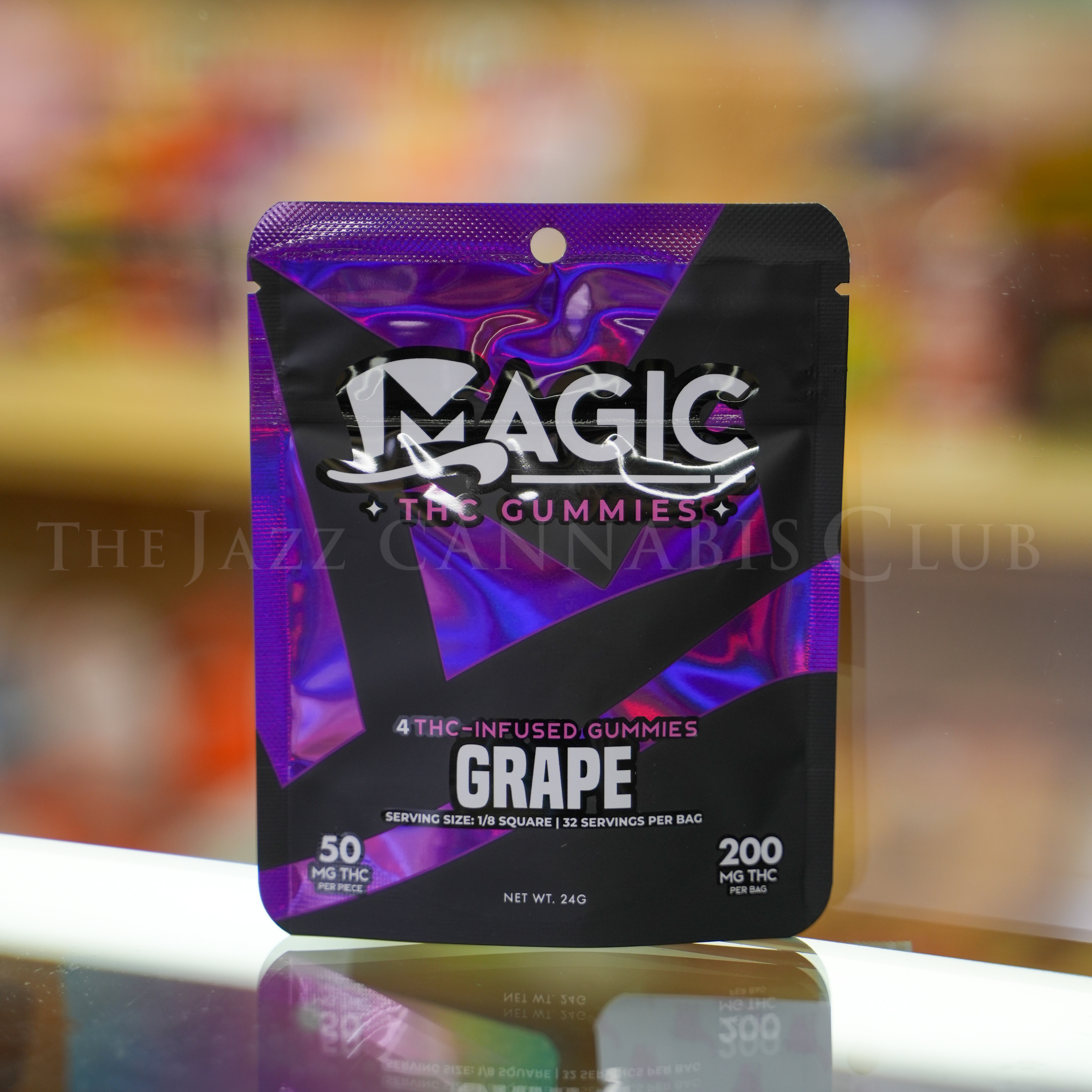Photograph of product: Magic Grape 200mg Gummies