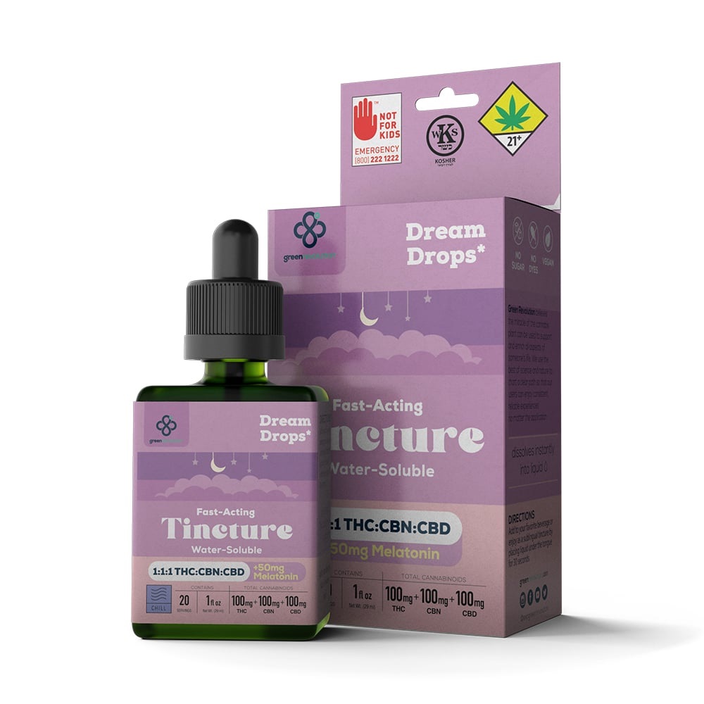 Photograph of product: Dream Drops 1:1:1 Nano Tincture | 1oz