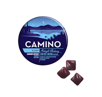 Photograph of product: Camino - Midnight Blueberry (Sleep) - Gummies - 20pk - 100mg