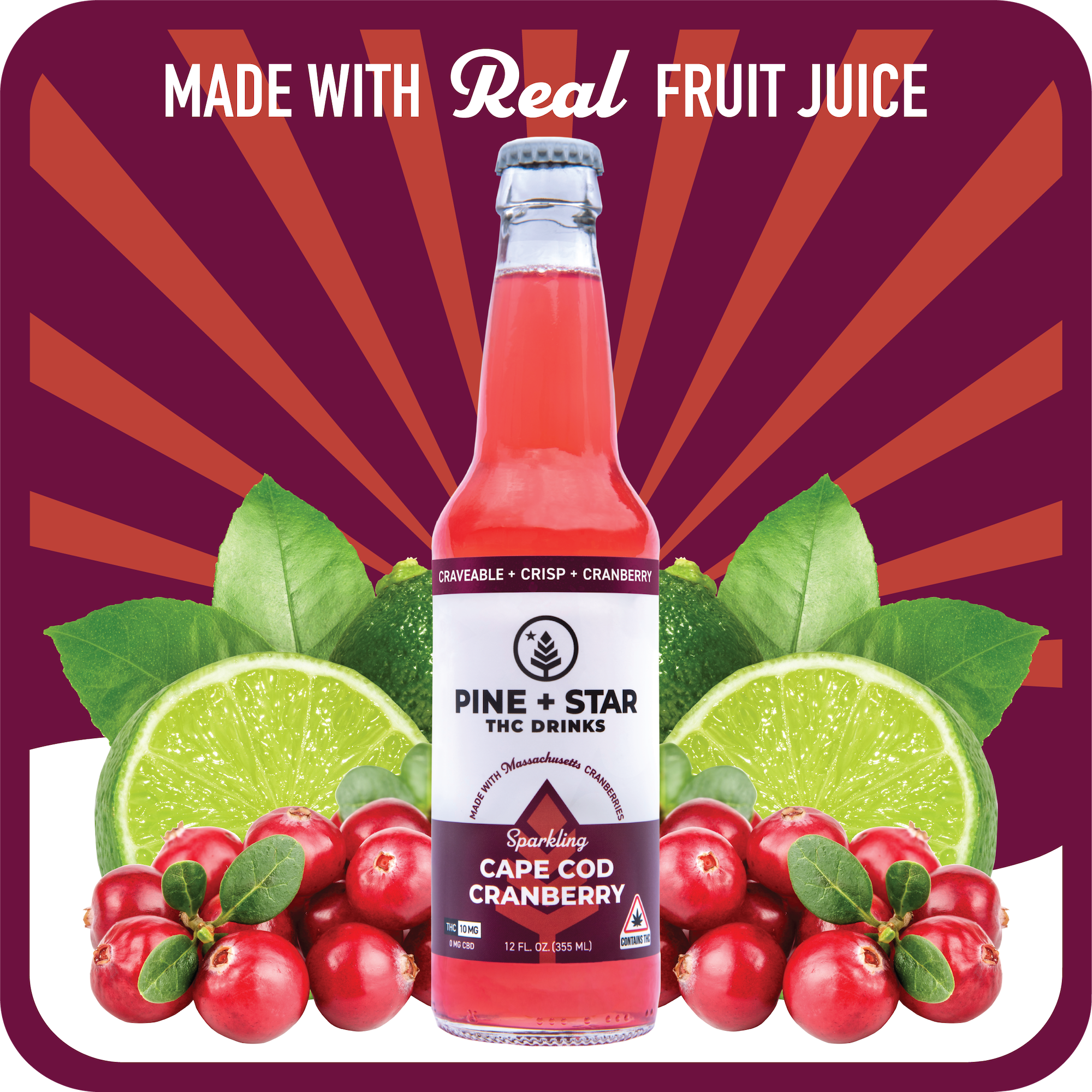 Photograph of Product: Pine+Star - Cape Cod Cranberry - 10mg