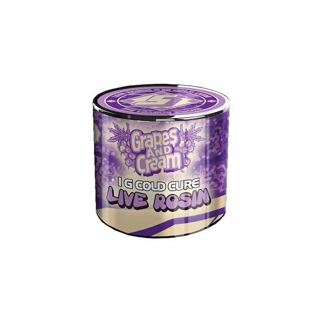 Photograph of product: Sluggers - Grapes & Cream - Live Rosin - 1g - 