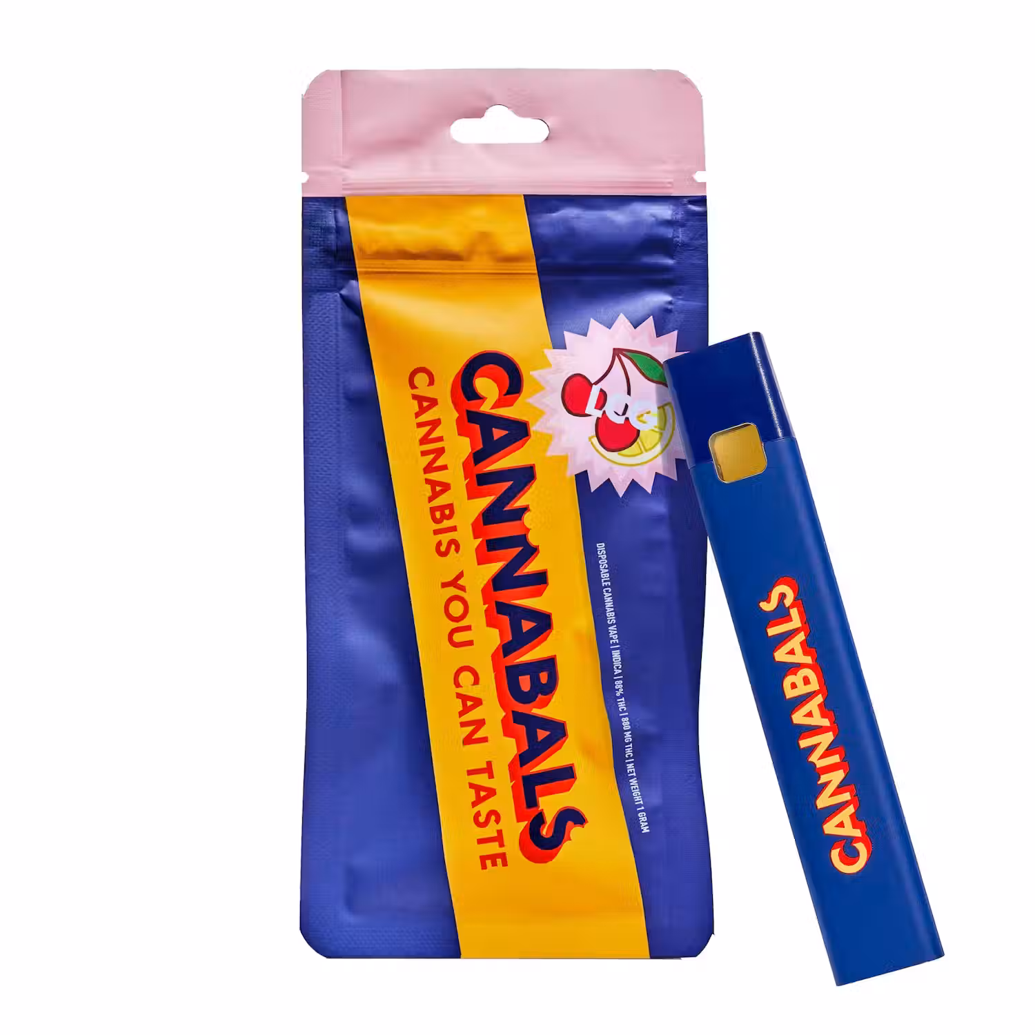 Photograph of product: Cannibals Lemon Cherry Gelato 1G AIO Vape