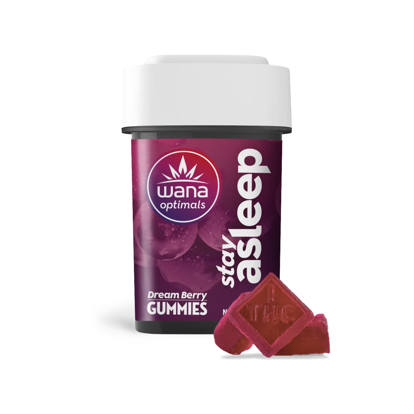 Photograph of product: (WANA) - Stay Asleep - Dream Berry Gummies