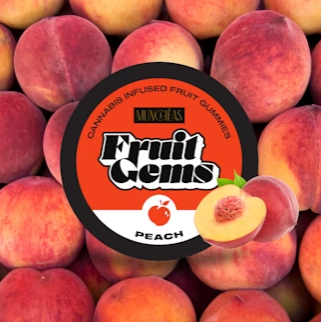 Photograph of product: Peach Gummies 100mg