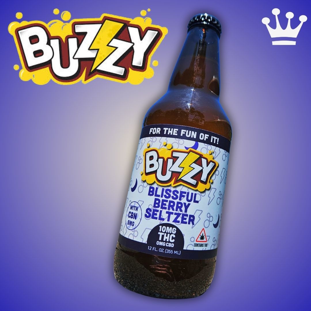 Photograph of product: Buzzy // 10mg Blissful Berry CBN Seltzer