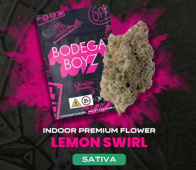 Photograph of product: Bodega Boyz | Indoor Flower | Lemon Swirl (Oui'd) | 3.5g