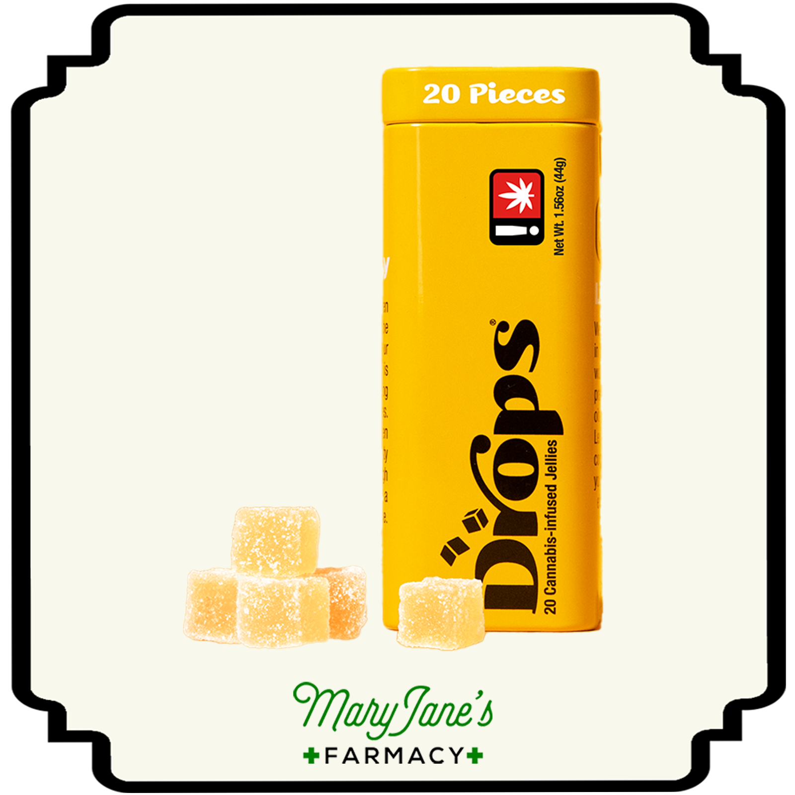 Photograph of product: Lemon Jellies 20-Pack | 100mg