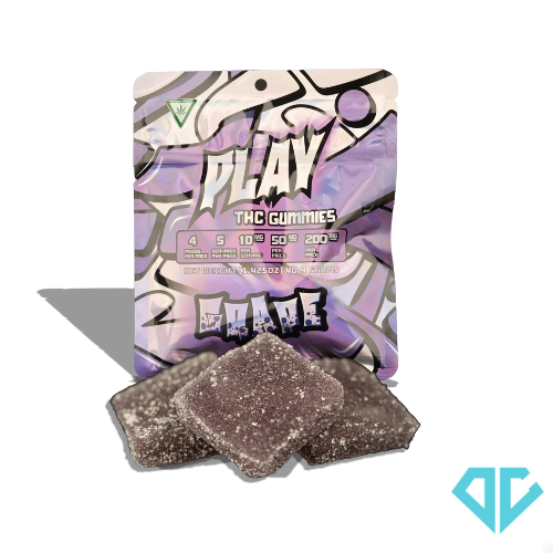 Photograph of product: Play Grape Gummies 200mg