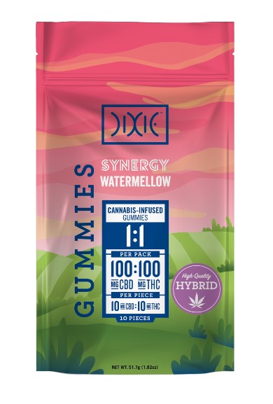Photograph of product: Dixie Gummy Synergy - Watermellow 200mg