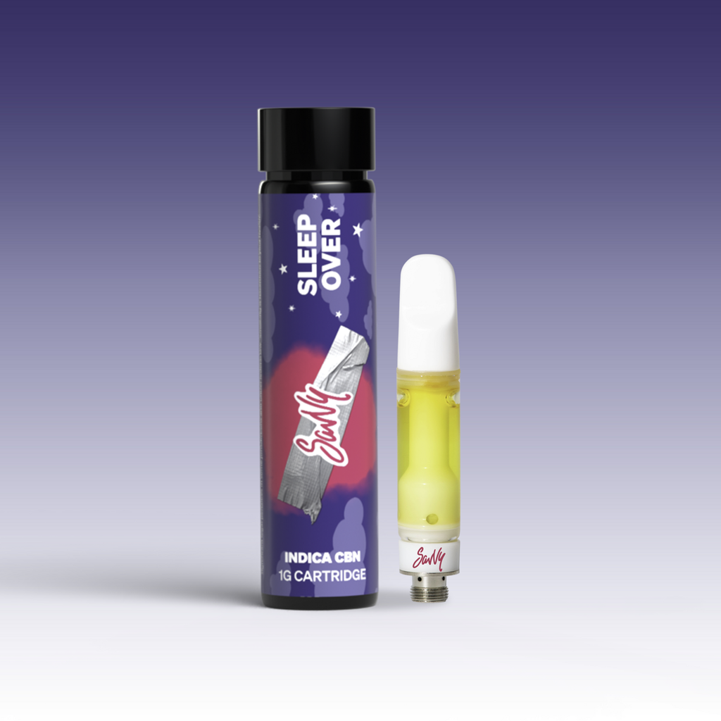 Photograph of product: Sleepover - Strawberry Jam 4:1 TH-oui:CBN - ["1g Cartridge"]