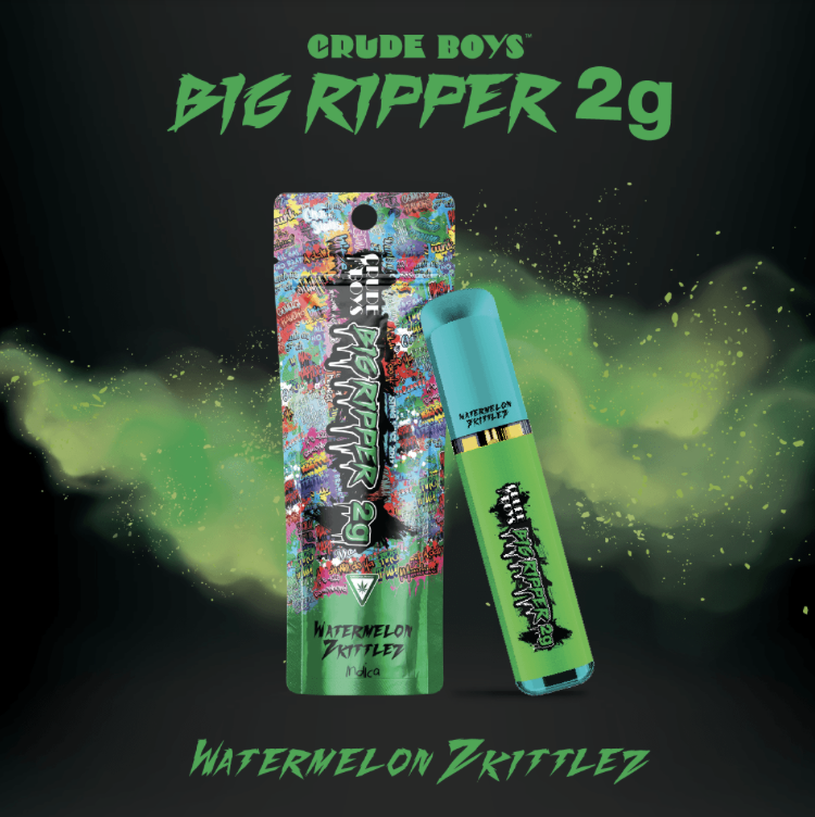 Photograph of product: All in One Disposable Vape Watermelon Zkittlez | 1g (REC)