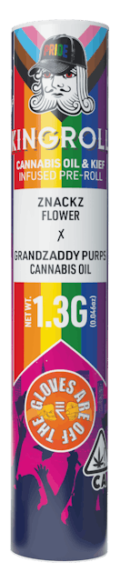 Photograph of product: 1.3G Znacks x GrandZaddy Purps Infused Preroll - 
