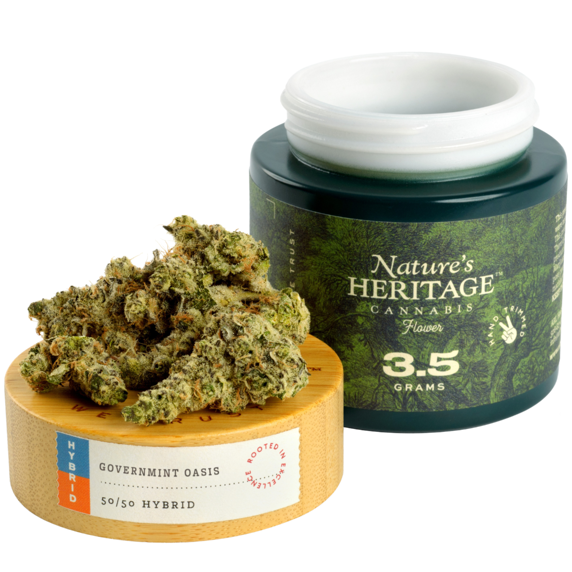 Photograph of product: Flower | Nature's Heritage | GovernMint Oasis (GMO x Gush Mints) [1.66% Terps] - 3.5g