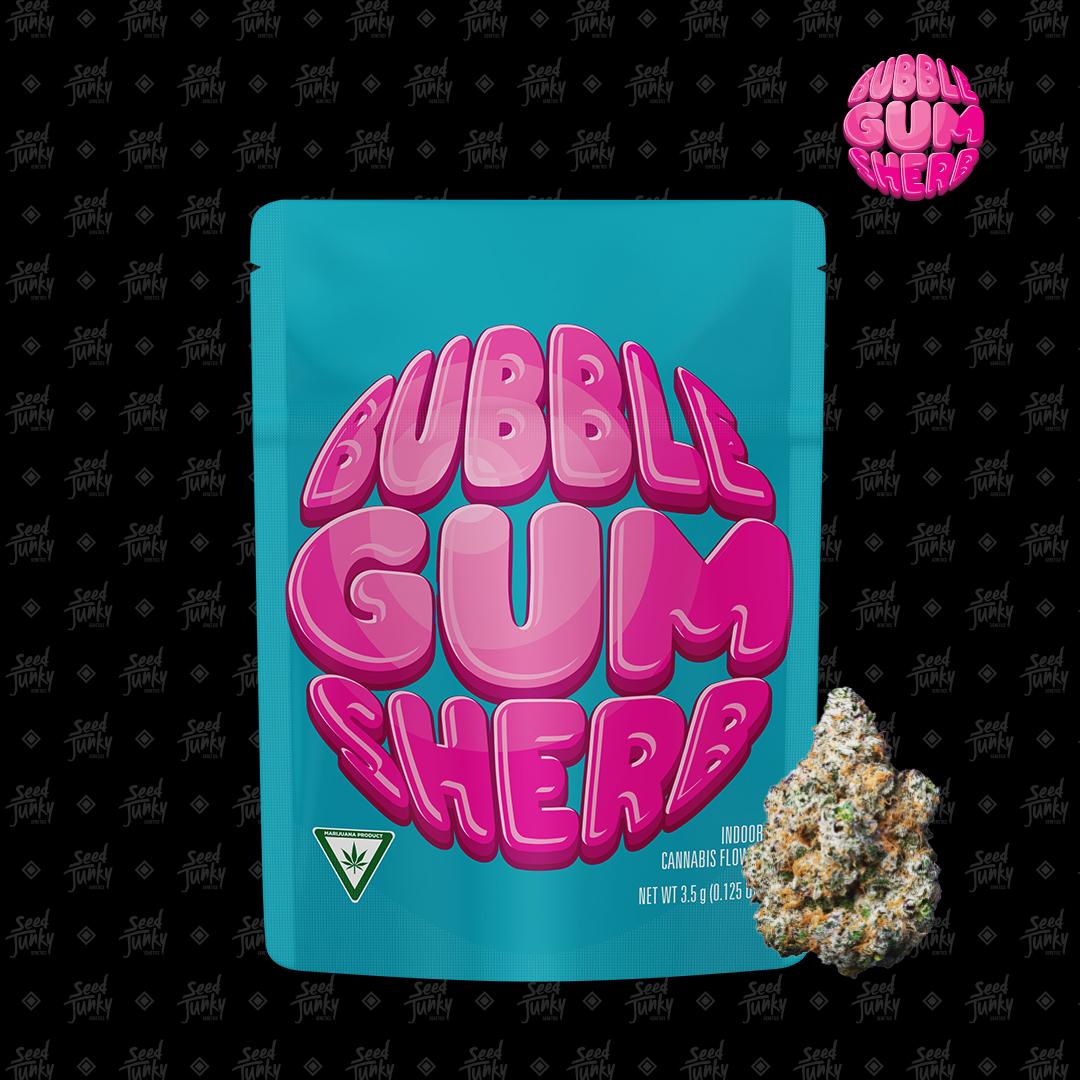 Photograph of product: AU Seed Junky: Bubble  Gum Sherb (H) Prepackaged 3.5G