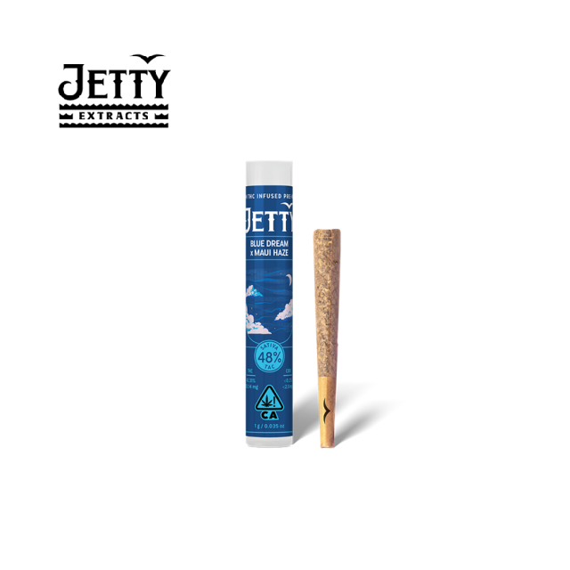 Photograph of product: BLUE DREAM X MAUI HAZE 1G INFUSED PREROLL