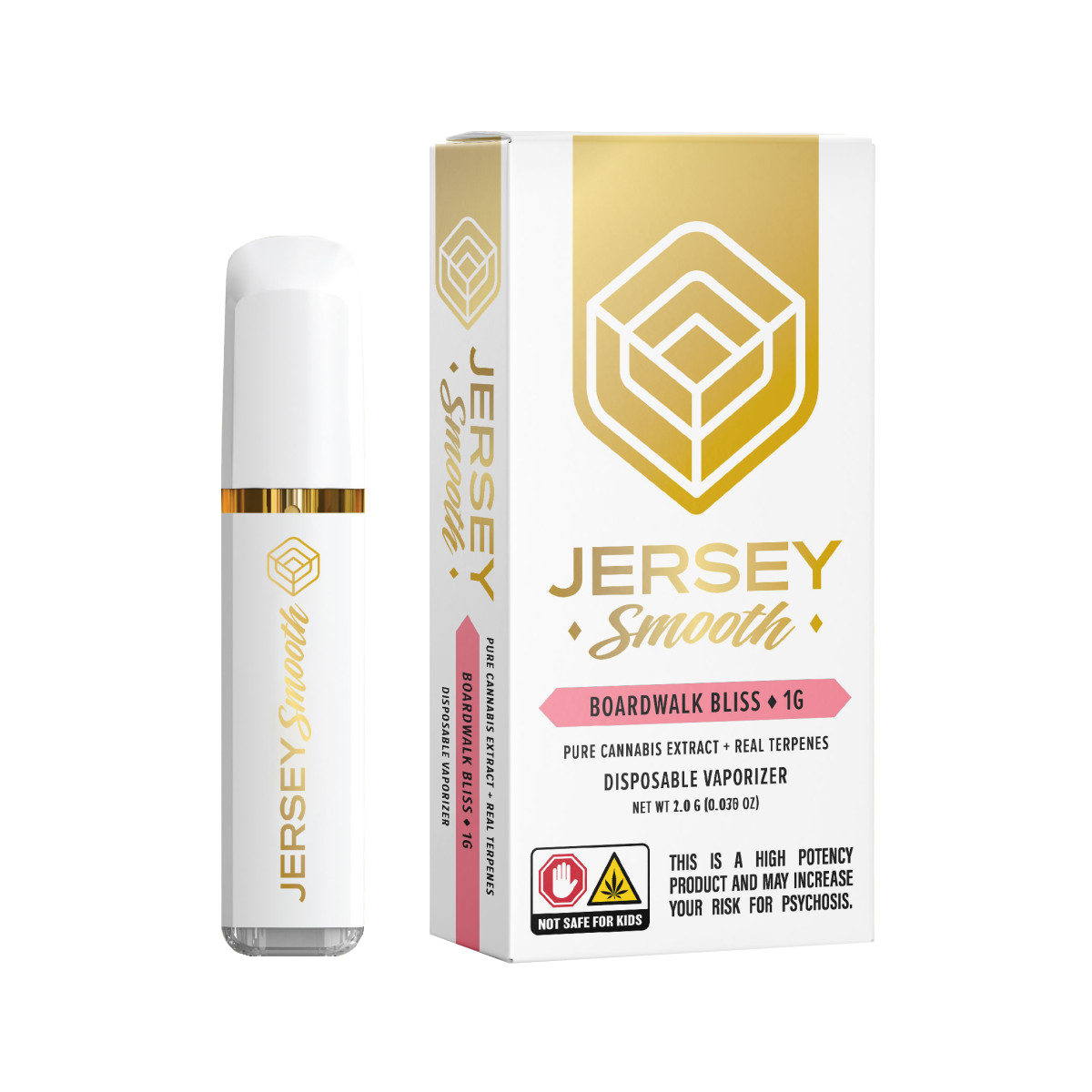 Photograph of product: Jersey Smooth | Boardwalk Bliss | 1g Disposable