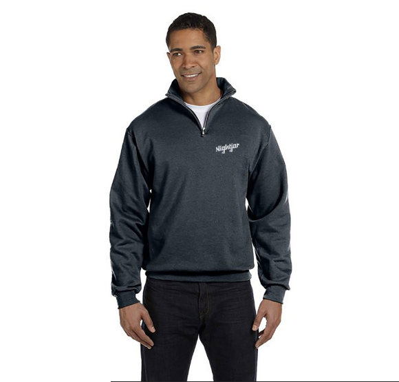 Photograph of product: Hoodie | Nightjar Logo Quarter-Zip (Grey)