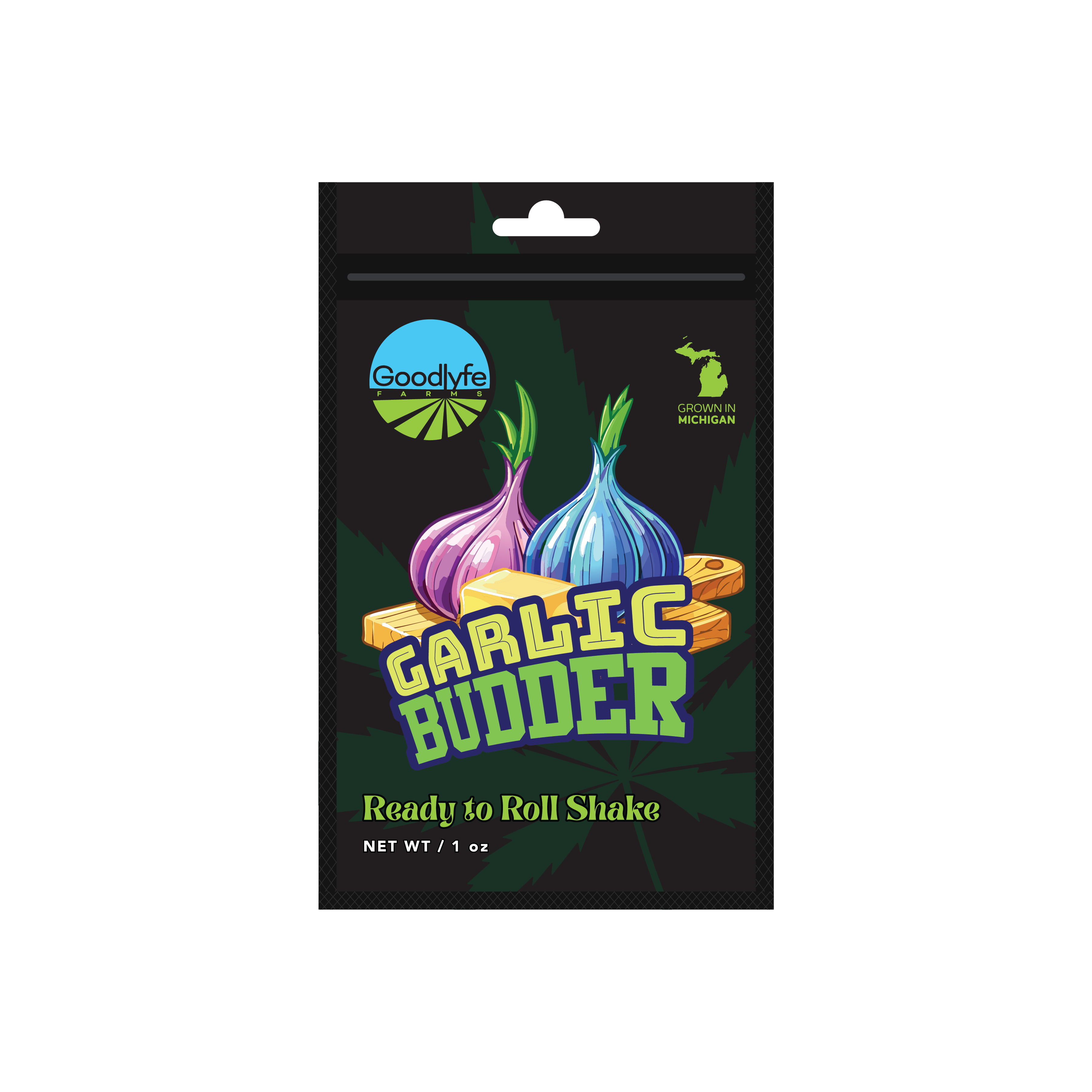Photograph of product: Garlic Budder | Goodlyfe | Pre-Packaged Ground Flower - 28g
