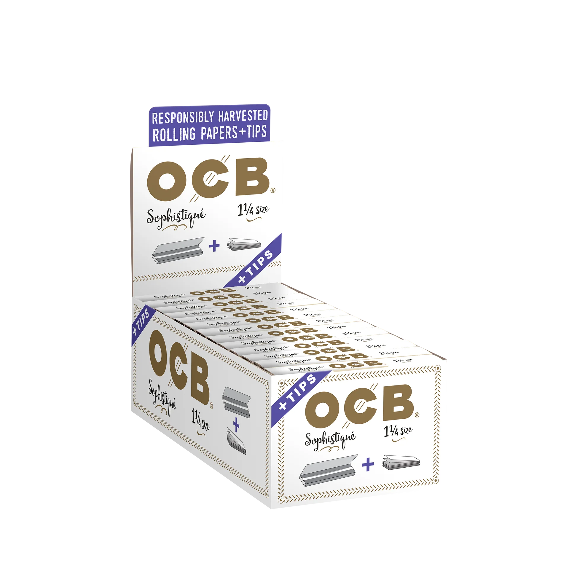 Photograph of product: OCB Sophistique Cigarette Paper + Tips 1 1/4