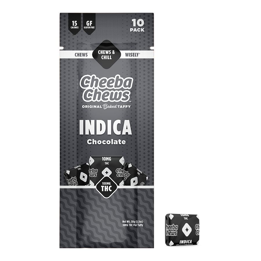 Photograph of product: Cheeba Chews | 100 mg | Chocolate | Oui'd