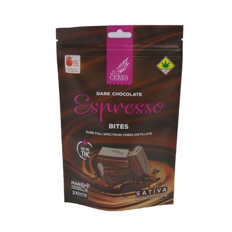 Photograph of product: 10pk Oui'd Dark Chocolate Espresso bites c