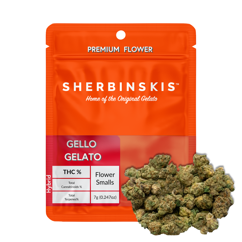 Photograph of product: Sherbinskis | Gello Gelato Prepackaged Flower | 7g