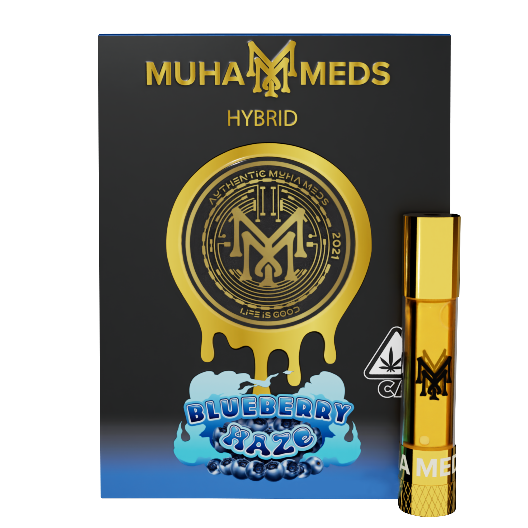 Photograph of product: Muha Meds Blueberry Haze Cartridge Rec