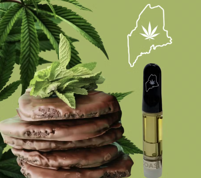 Photograph of product: High Coast Thin Mint Cookies Distillate Cart 1mL