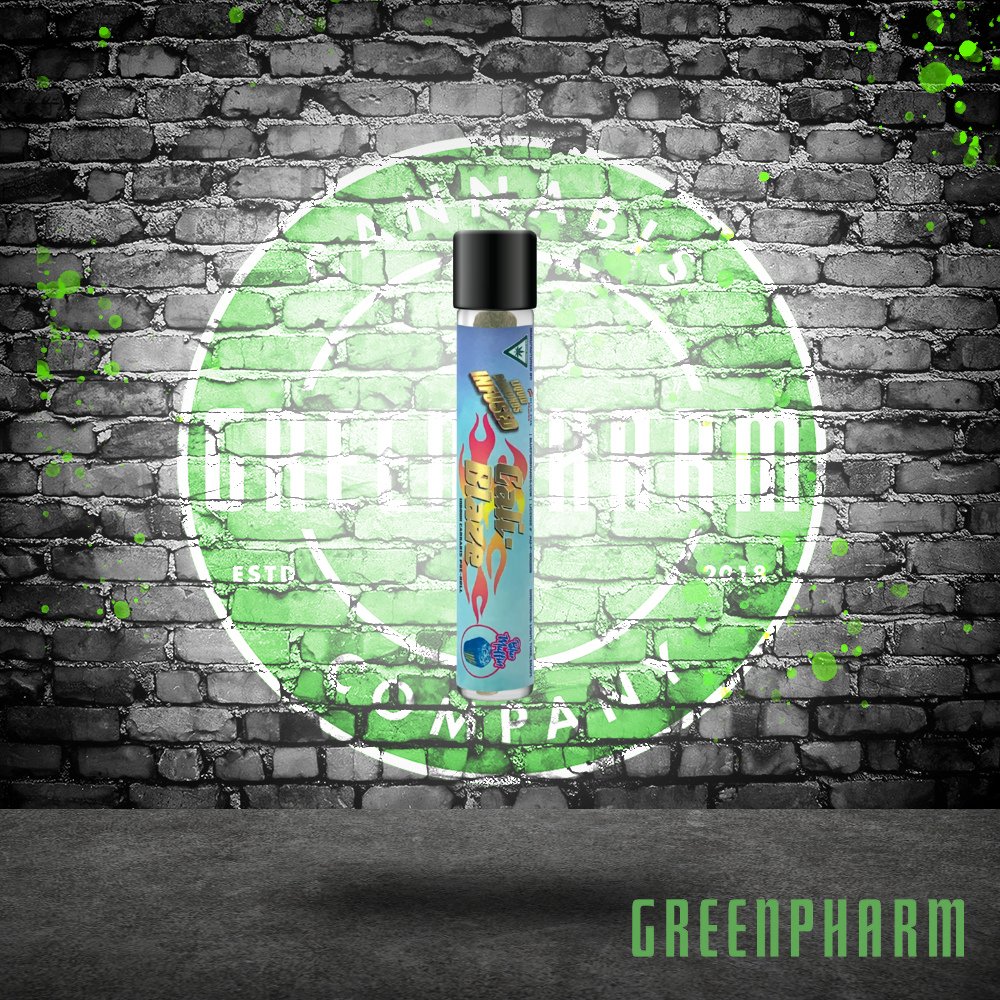 Photograph of product: Cali-Blaze Infused Pre-Roll | Blue Muffin