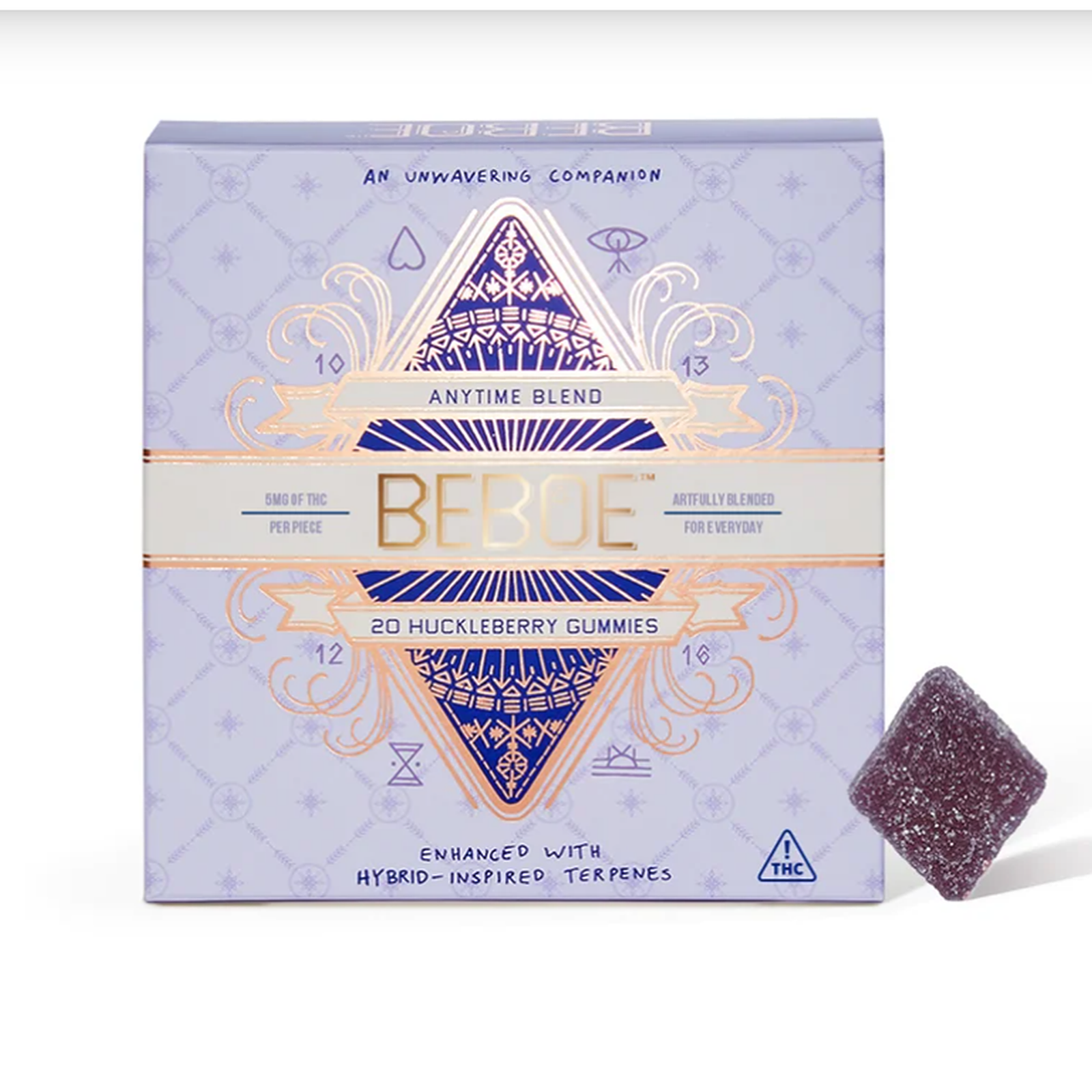 Photograph of product: Beboe Anytime Huckleberry Gummies 20Pk - Hybrid