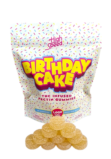 Photograph of product: 10mg Gummies: Birthday Cake Pectin (100 pack) - HSE