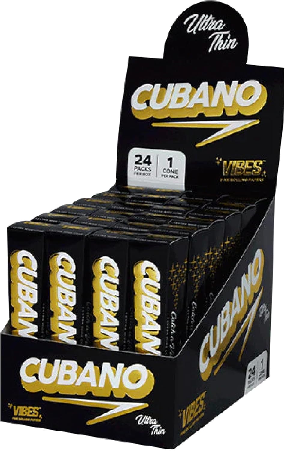 Photograph of product: Cubano "Vibes" King Size Cone- capactity (1 cone/pack)