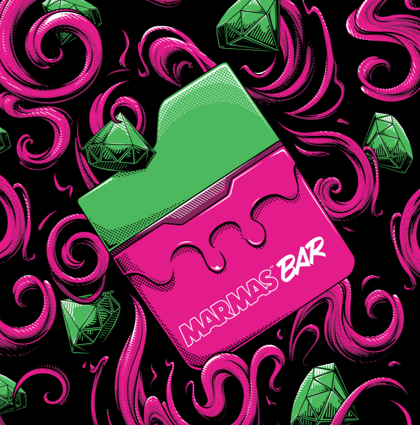 Photograph of product: Marmas Bar Disposable Vape | Watermelon Splash | Liquid Diamonds | 1g