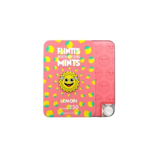 Photograph of product: Flintts | Mouth Watering Mints | Lemon