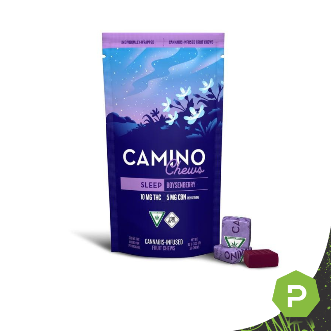 Photograph of product: Camino | 200mg Fruit Chews | Boysenberry (2:1 THC:CBN)